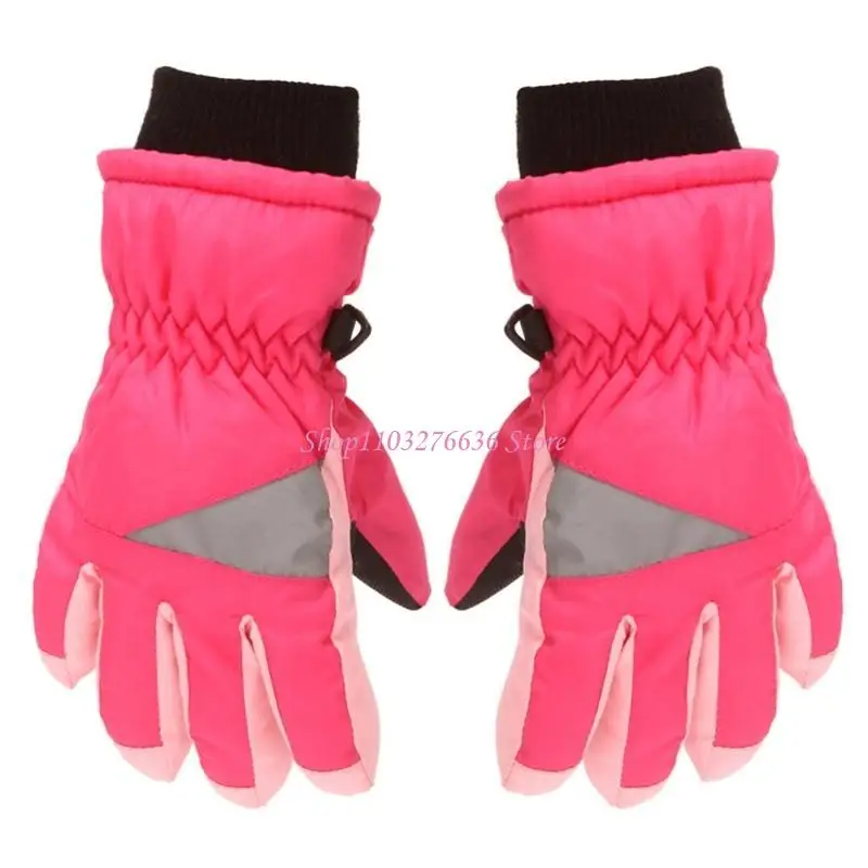 R6FD Waterproof & Windproof Mittens Thick and Warm Skiing & Cycling Gloves Upgrades for Toddlers During Outdoor Activities