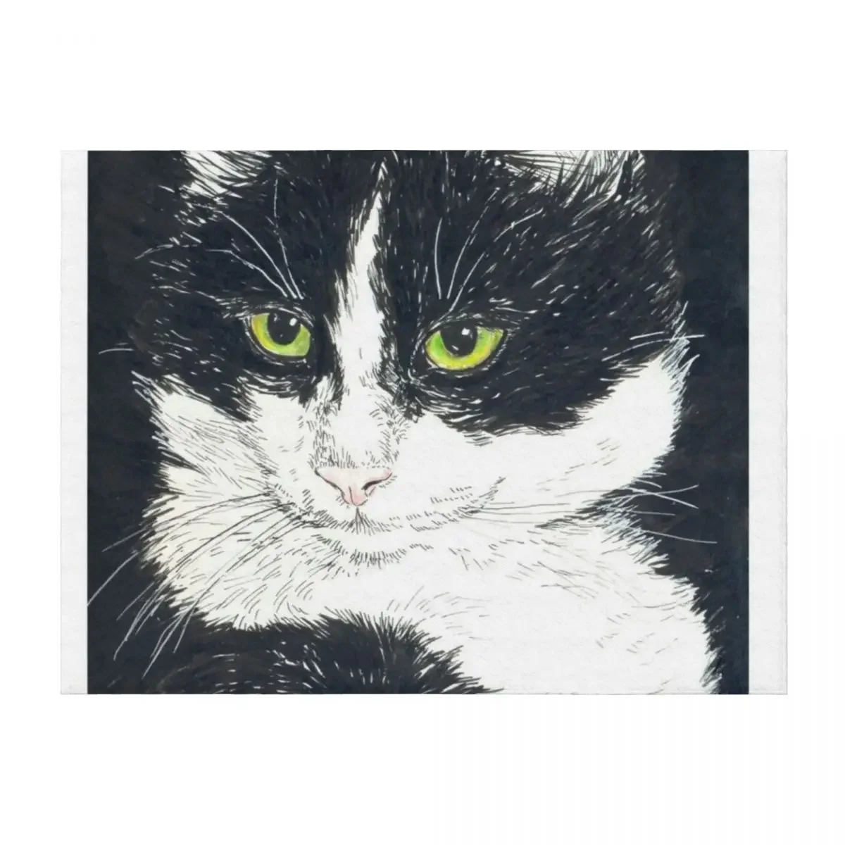 

Tuxedo cat Throw Blanket Decorative Throw Comforter Custom Beautifuls Blankets