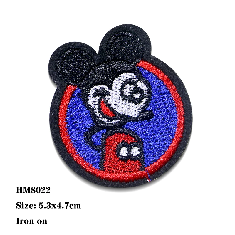 Disney Donald Duck Mickey Minnie Mouse Shiny Icon Embroidery Applique Patches For Clothing DIY Iron on Patch on the stickers