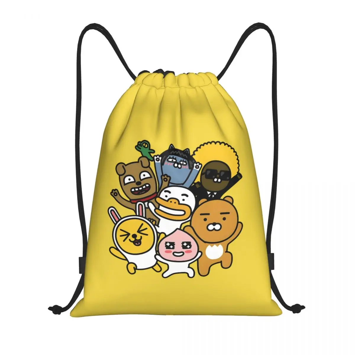 

Изготовленная на заказ сумка на шнурке K-Cakaoed для мужчин и женщин, портативный спортивный рюкзак для спортзала, анимационные тренировочные рюкзаки для хранения