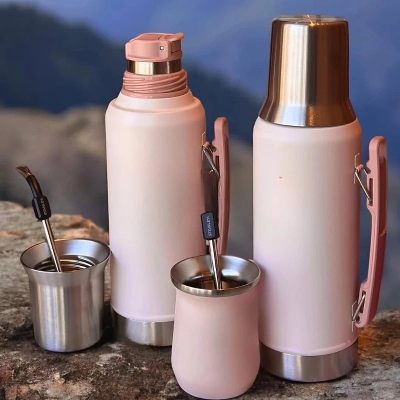 Thermal insulation pot 1.2L light pink, good things to share, strongly recommended