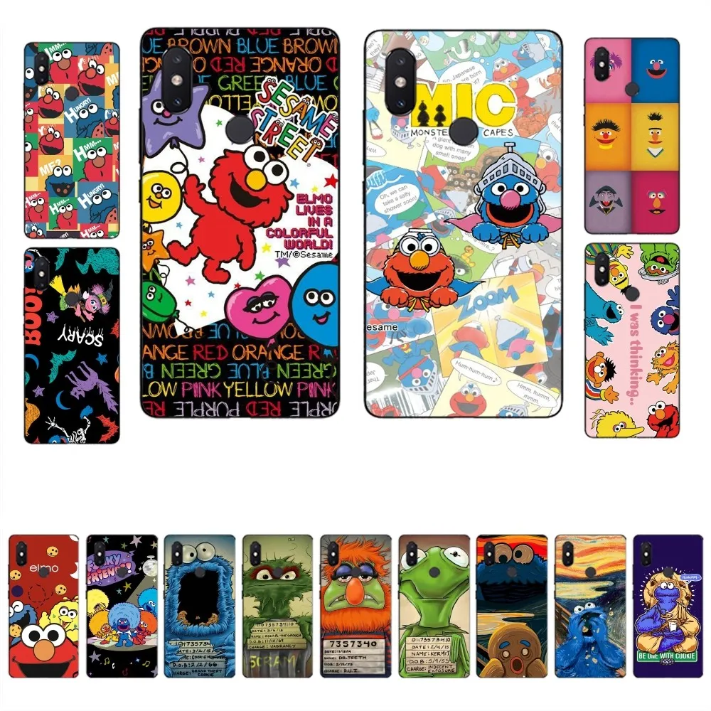 Sesames Cookie Elmo Phone Case For Xiaomi Mi 5X 8 9 10 11 12 lite pro 10T PocoX3pro PocoM3 Note 10 pro lite