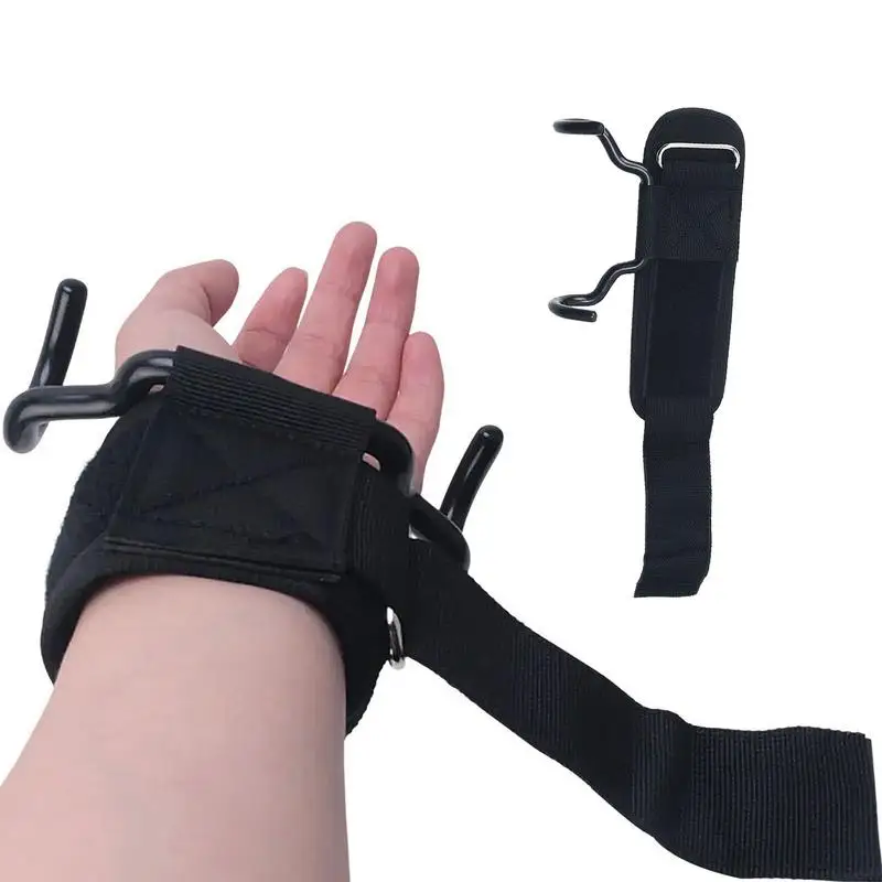 

Pull Ups Deadlift Straps Heavy Duty Assist Wrist Strap Hook Thickened Filling Design Indoor Fitness Tool For A Variety Of