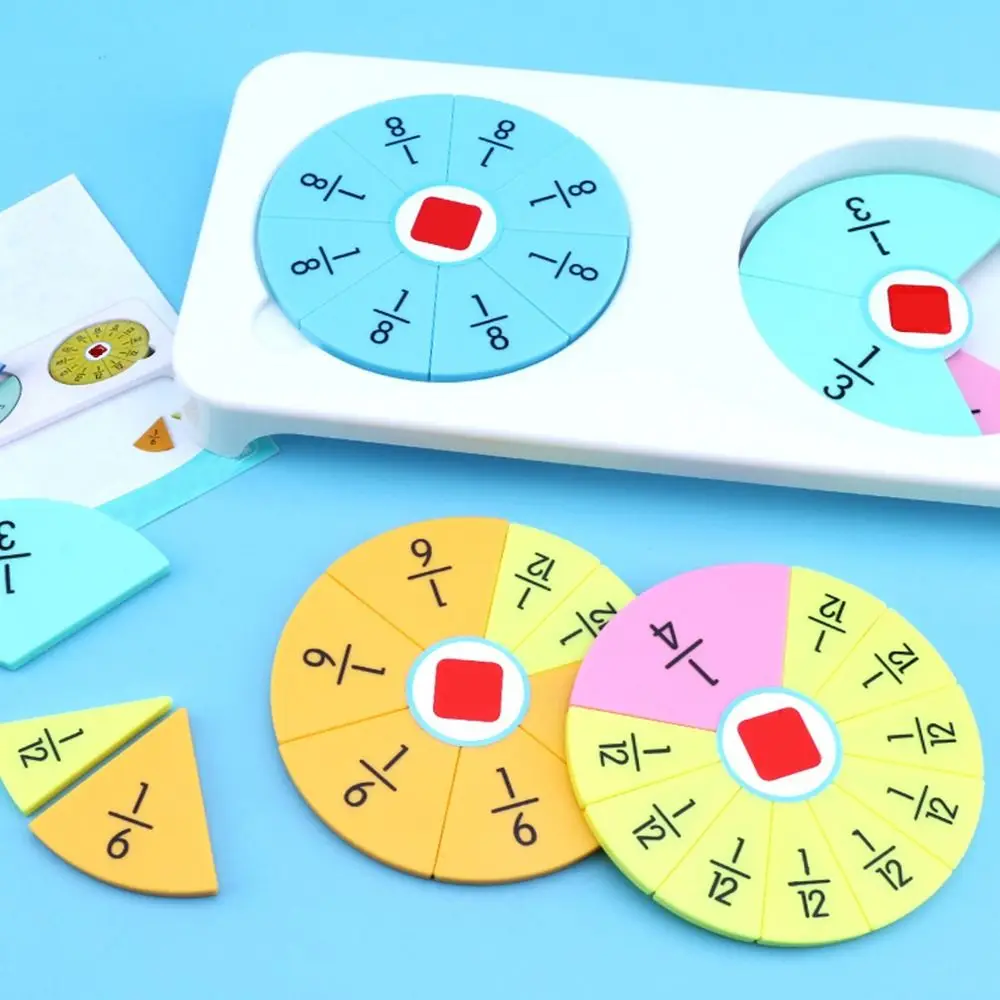 

Intelligence Development Fraction Learning Disc Educational Fraction Learning Tool Interactive Math Tool Fraction Discs