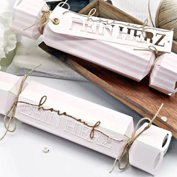 Craft metal cutting dies cut die mold 3D Folding candy gift box Scrapbook paper craft knife mould blade punch stencils die