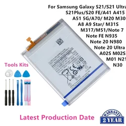 Batería nueva para Samsung Galaxy S21, S21 Ultra, S21Plus, S20 FE, A41, A51, 5G, A70, Note 20, Note 20 Ultra, A02S