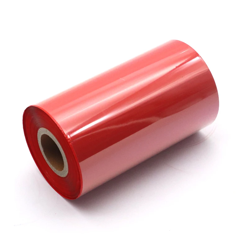 Red 110mmX300m Color Barcode Printing Thermal Transfer Ribbons Wax 50mm 60mm 70mm 80mm 90mm 100mm 110mm 300m Wax label