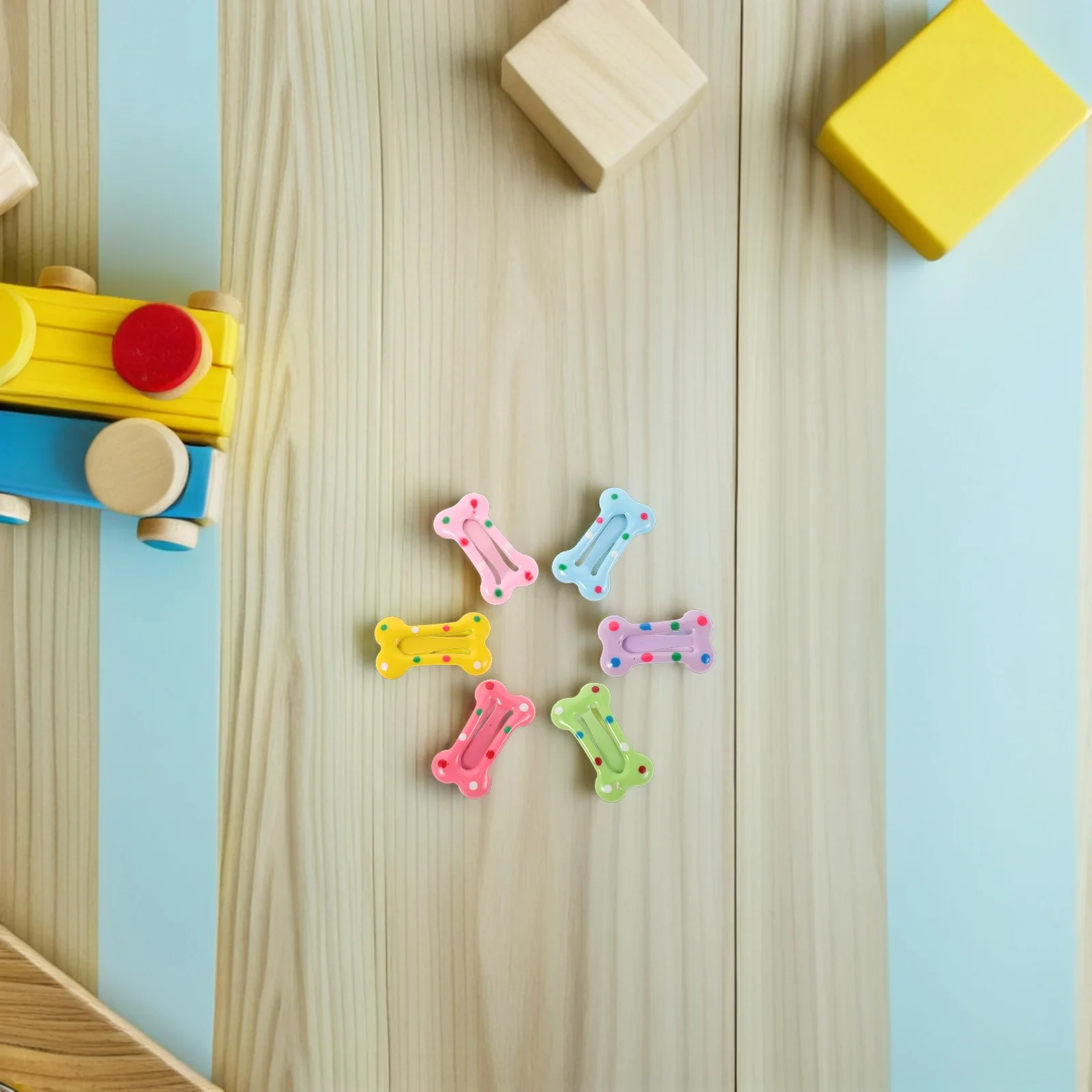 

40Pcs Infant Hair Accessories Cute Mini Bone Hair Clips for Baby Girls Vibrant Dot Patterns Toddler Hairpins for Party and