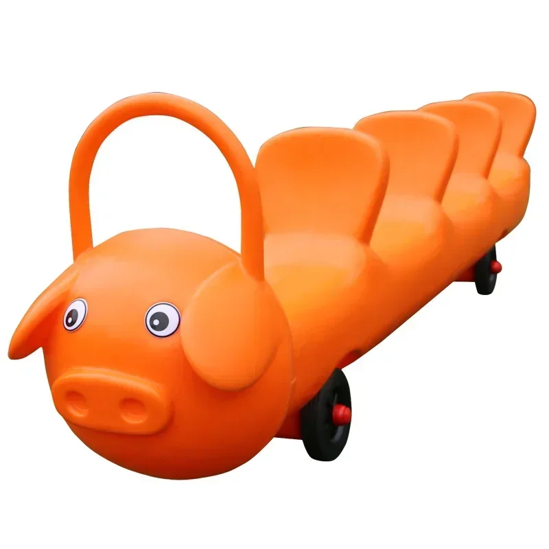 Scooter, dragon car, four-person car, kindergarten, double team, collaborative car, outdoor dry land rowing