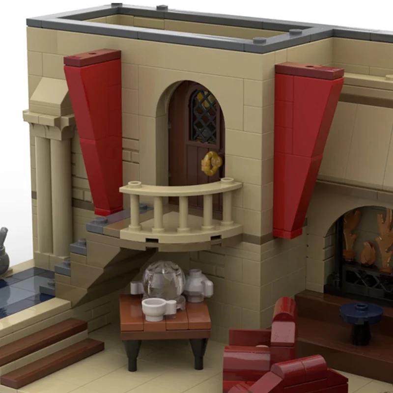魔法学校映画モデル Moc ビルディングレンガ占い教室テクノロジーブロックギフトクリスマスおもちゃ DIY セットアセンブリ