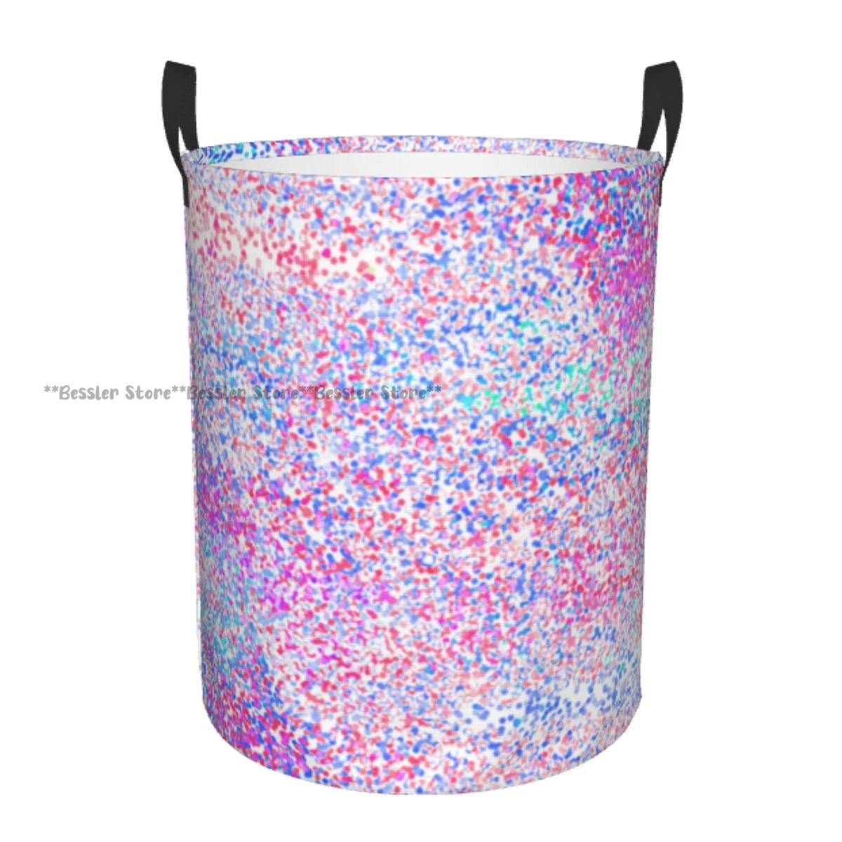 

Stylish Shining Dots Laundry Basket Folding Dirty Clothes Toys Storage Bucket Household