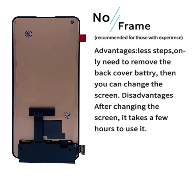 AMOLED For Oppo Reno4 Pro CPH2109 LCD Display Replacement For Reno 4Pro 5G PDNM00 CPH2089 LCD Touch Screen Digitizer Assembly