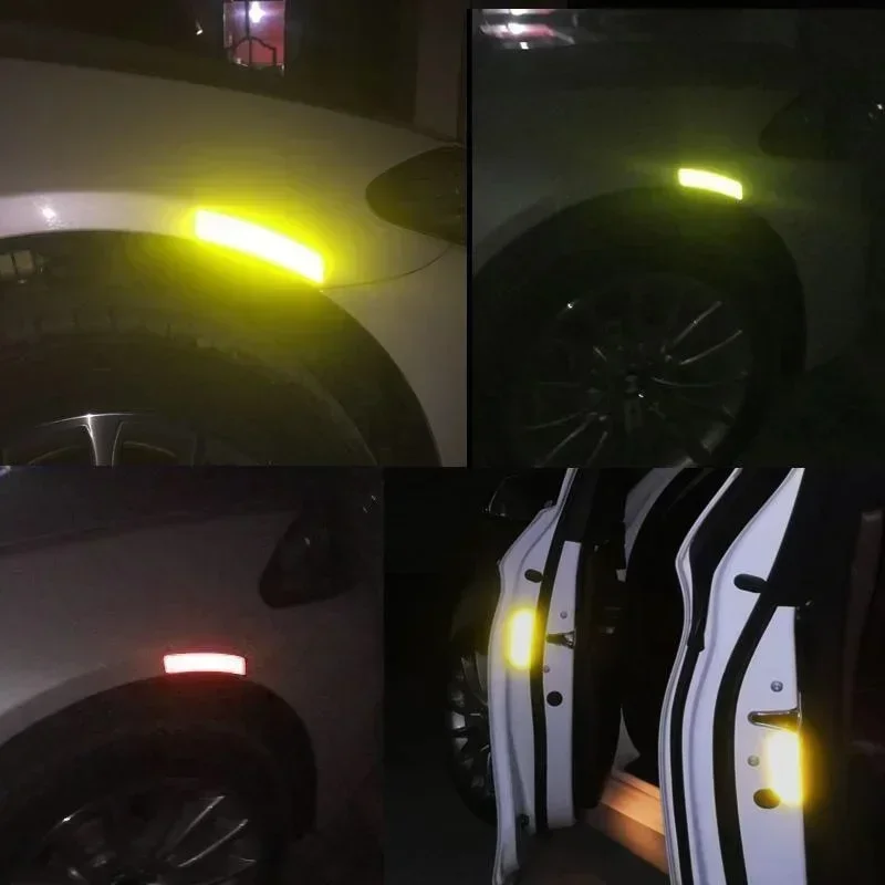 Car Door Reflective Sticker Safety Opening Warning Reflective Tape Car Accessories Interior Exterior Reflector