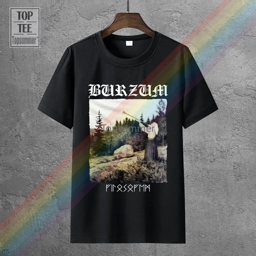 Burzum T Shirt Filosofem Cover Ver2 Printed T-Shirt Men Casual T-Shirts Plus Size Cute Cotton Tee Shirt With Short Sleeves