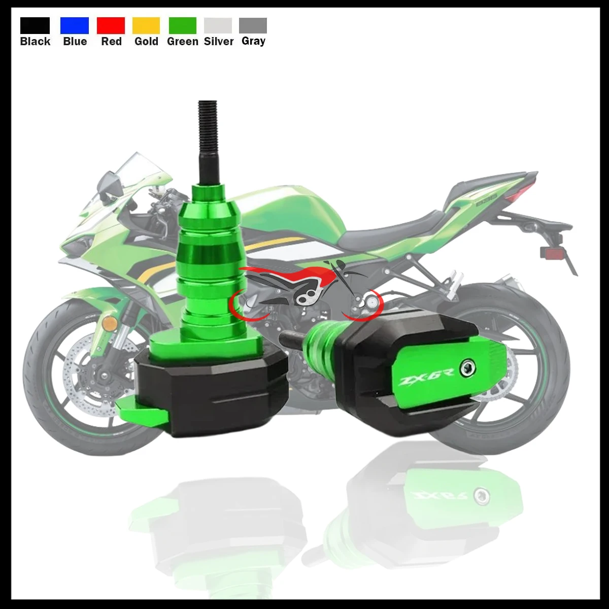 

Защита от падения мотоцикла для KAWASAKI ZX6R ZX-6R 2013-2017 2016 2015, рама, слайдер, обтекатель, защита от ударов