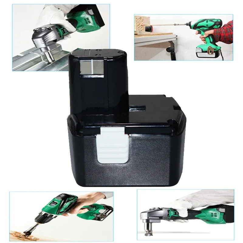 18V 4.8/6.8/9.8Ah NI-MH Rechargeable Battery for Hitachi Power Tool Screwdriver Drill EB1820 EB1812 EB1830H EB1833X EB18B