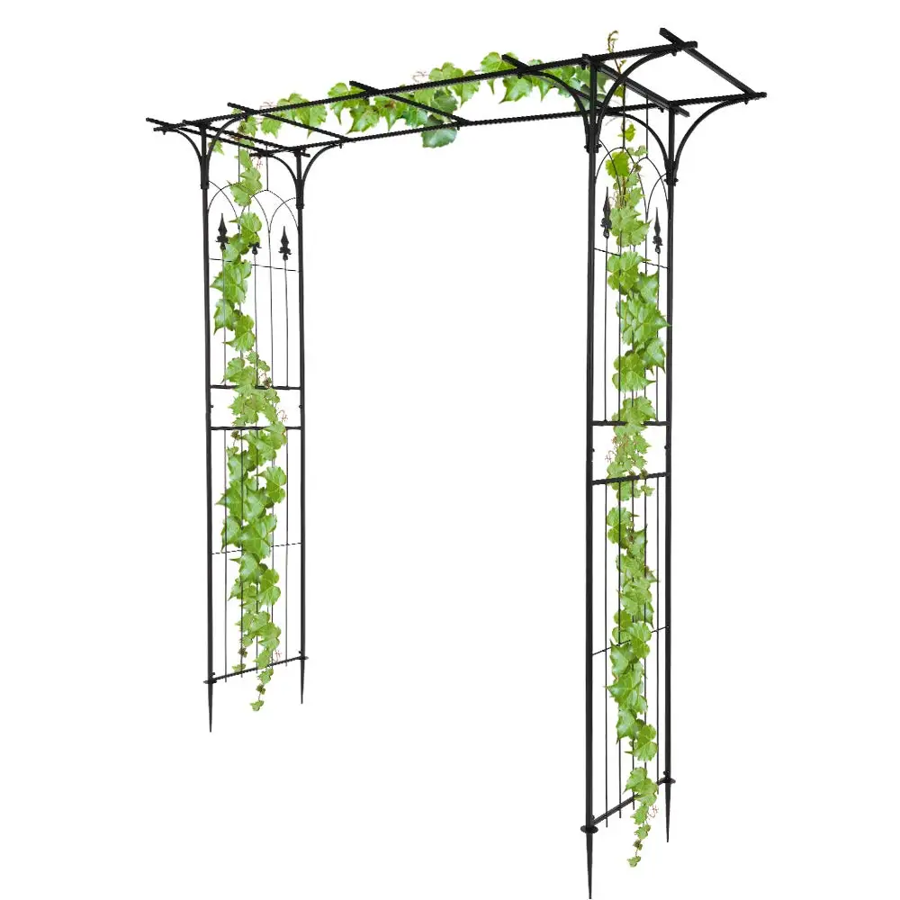 Garden Arch Arbor Metal Steel Frame Stand Trellis for Rose Vines Plant Climbing, Outdoor Gardening Walkway Arches, Customized