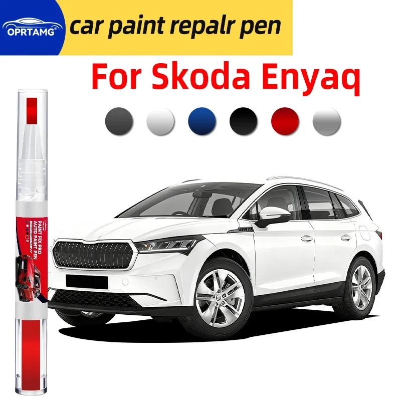 Caneta de reparo de pintura automotiva para skoda enyaq, caneta de pintura para reparo de arranhões de carro, acessórios automotivos, ferramentas de p