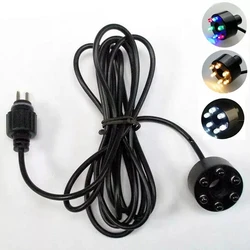 Aquarium Light LED Circle Lights Underwater 6-LED Light Ring For Fountain Pond Garden No AC Adapter