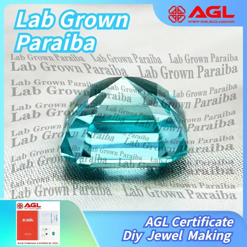 

Lab Grown Paraiba Asscher Cut Gemstone for DIY Jewelry Making Ring Necklace Bracelet Inlay Lab Created Paraiba Tourmaline for