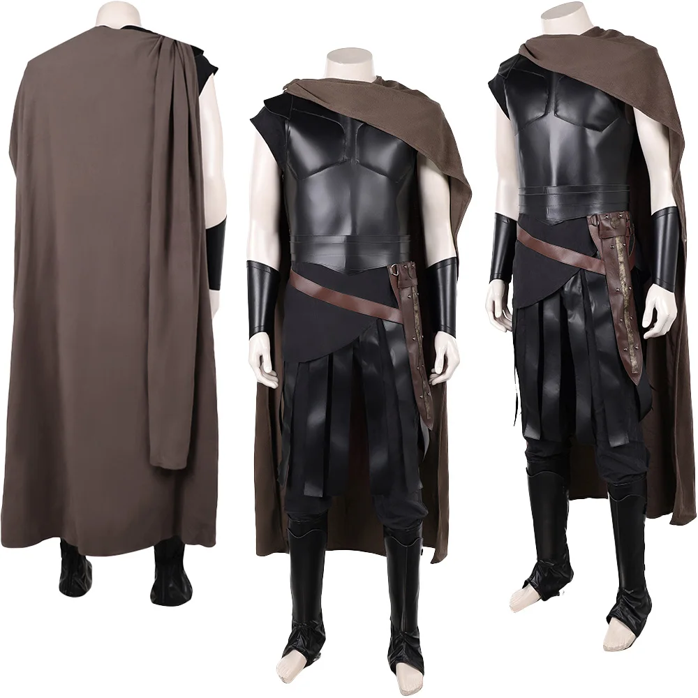 Medieval Knight Gladiators Odysseus Cosplay Fantasy Helmet Clothing 2026 Movie O'Dessa Men Costume Disguise Halloween Outfits view 3