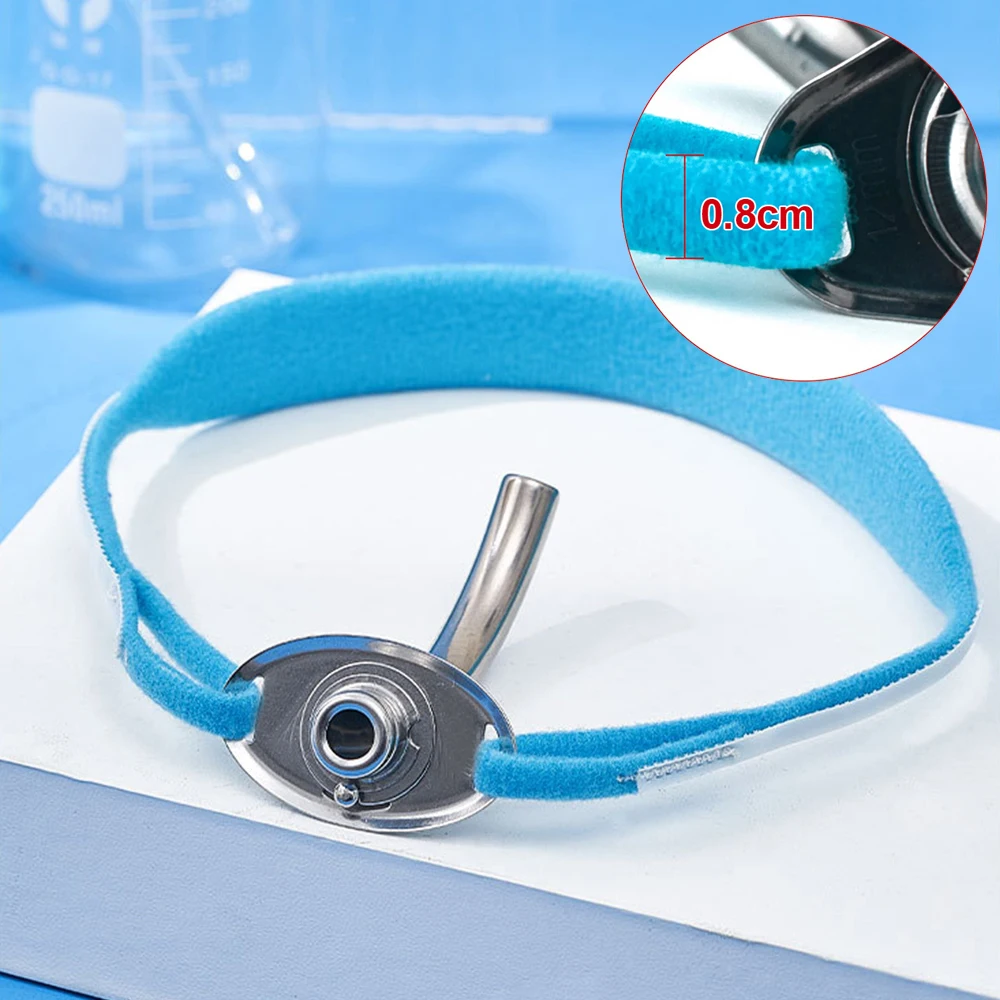 64cm Tracheostomy Tube Collar Tracheostomy Tube Holder Hook and Loop Closure Reusable Tracheostomy Ties for Post Neck Surgery