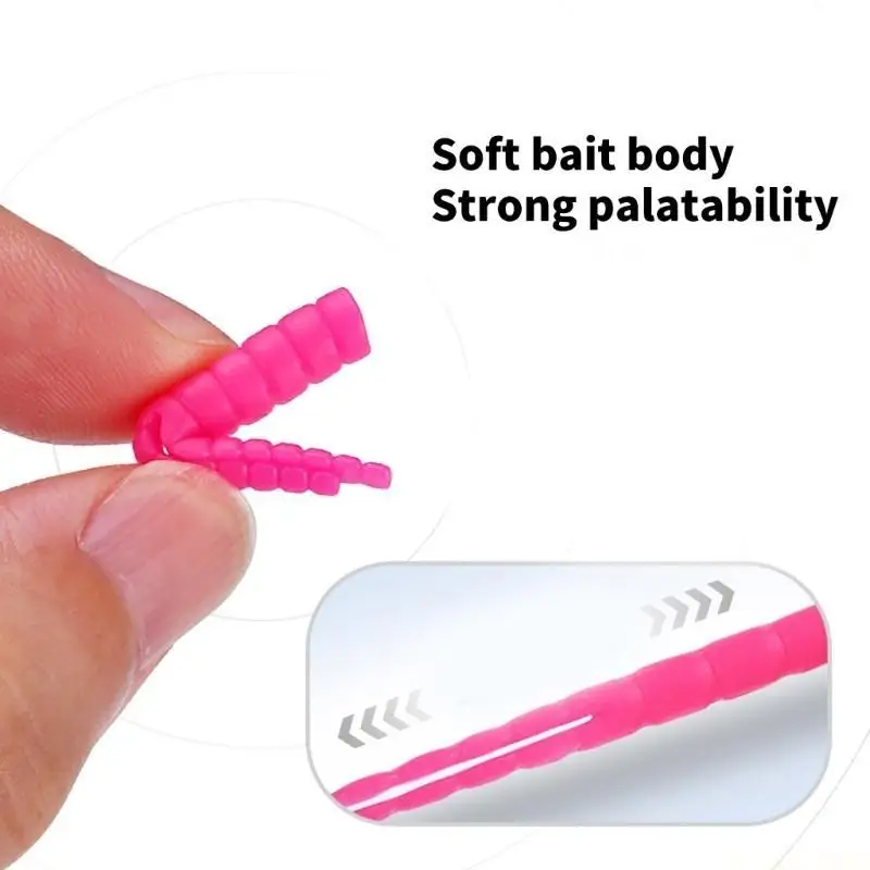 

M5TC Fishing Lures Set for Saltwater Includes Split Tail Grub Worms Jig Head Hook