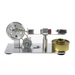 Single Cylinder Stirling Engine Motor Steam Heat Education Model Toy Electricity Generator High-tech Desktop Ornaments