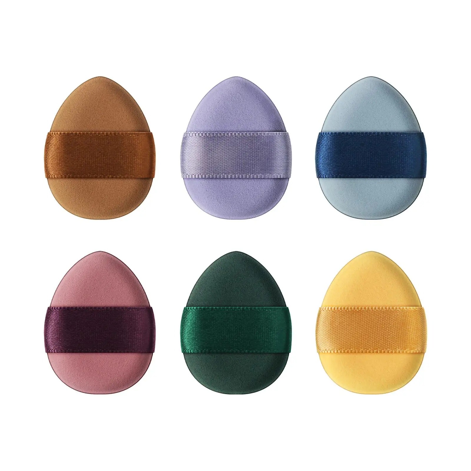 Coussin d'air cosmétique bouffant triangulaire du bout des doigts, réutilisable, lavable, doux, en forme de goutte d'eau, éponge de maquillage, correcteur, outil ample