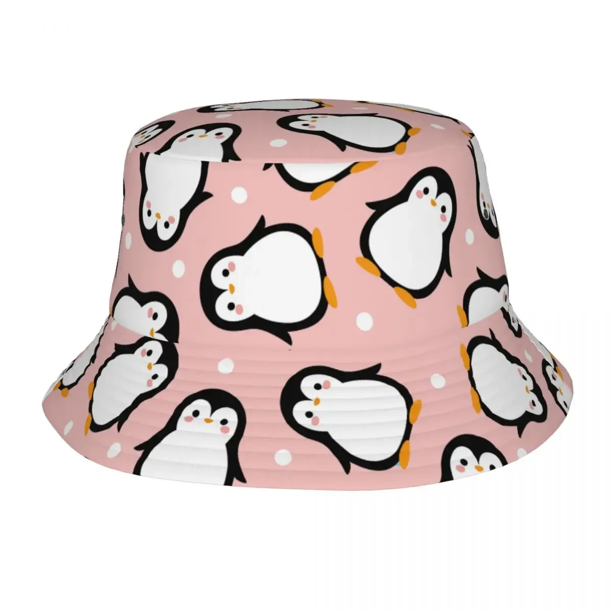 Cute Penguin Cartoon Bucket Hat for Women Men Summer Vocation Cartoon Animal Sun Hat Street for Vacation Fishing Caps Panama Hat