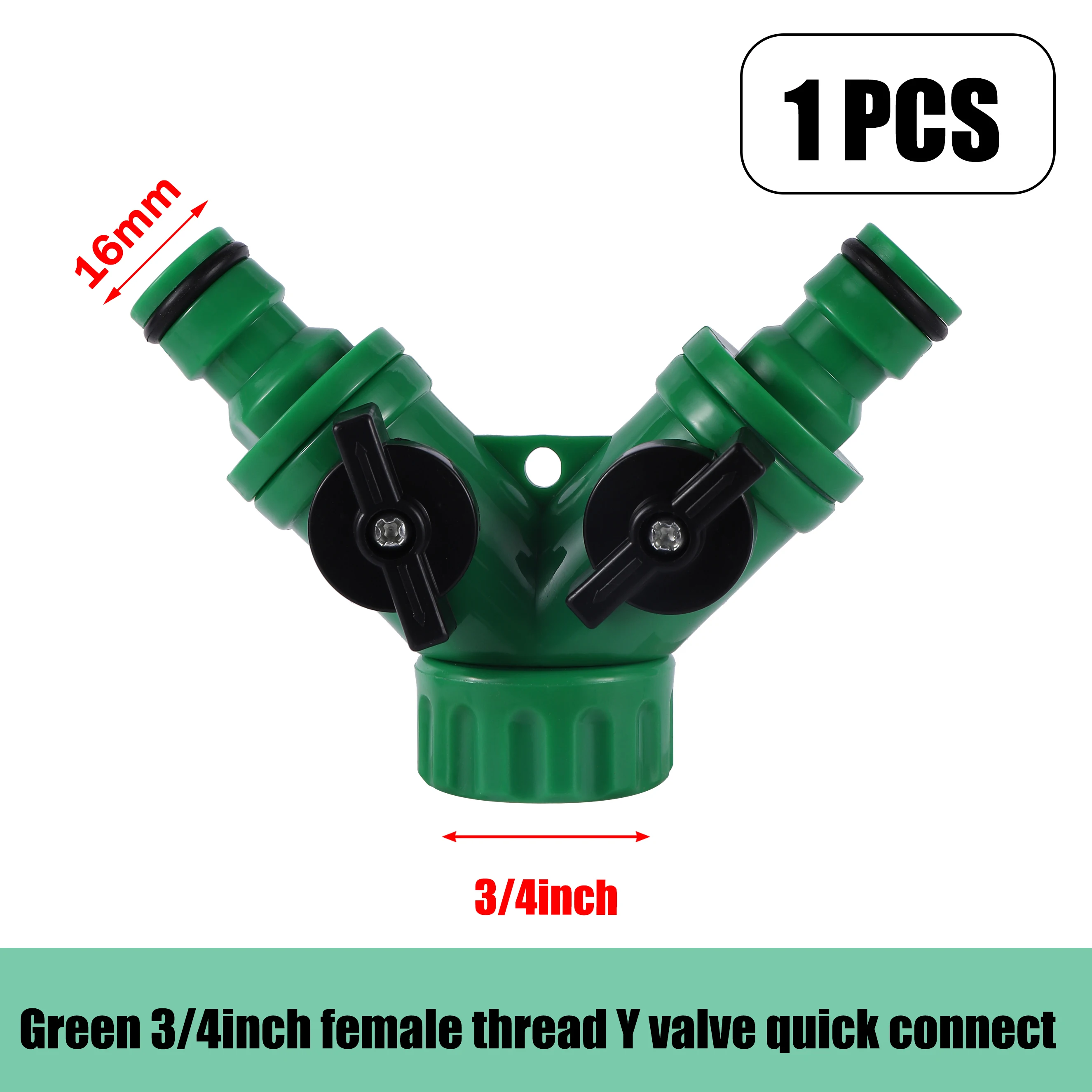 Irrigation Water Hose Fittings 3/4,16MM ,1/2 Inch Hose Adapter Garden Watering Pacifier Fittings Y Valve Fittings