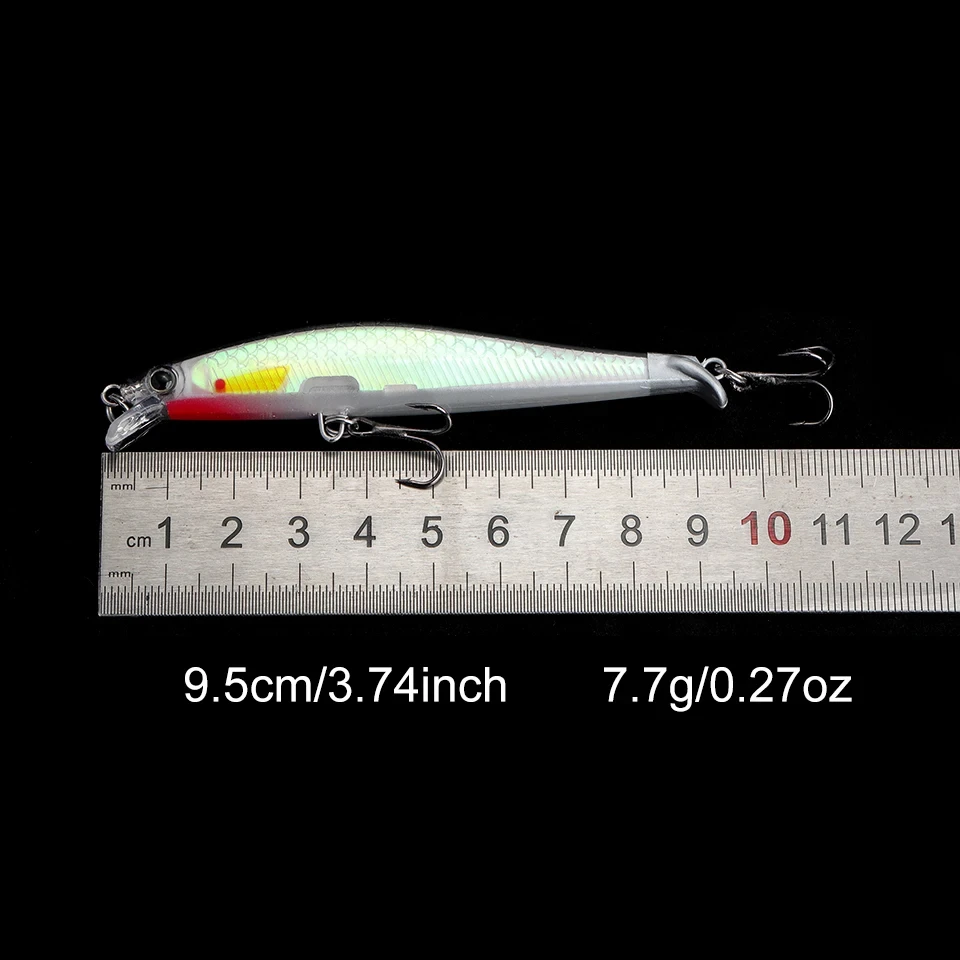 WALK FISH Floating Minnow 90mm 7.7g Professional Quality Fishing Lures 3D Eyes Minnow Crank Hot Model Artificial Bait Tackle