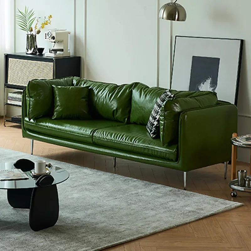 

Reception European Living Room Sofa Luxury Ergonomic Sleeper Leather Living Room Sofa Bedroom Office Canape Salon Home Furniture