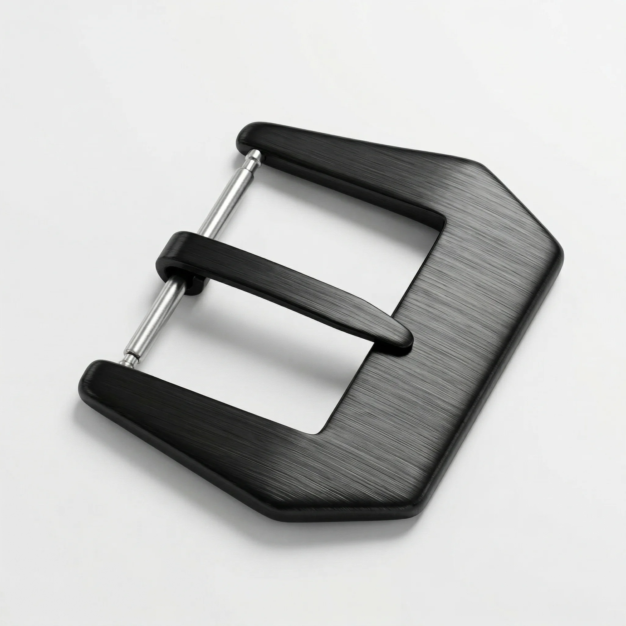 

Flat Brushed Stainless Steel Watch Buckle 20mm 22mm 24mm Geometric Pin Clasp for Silicone Rubber Strap Men Accessories