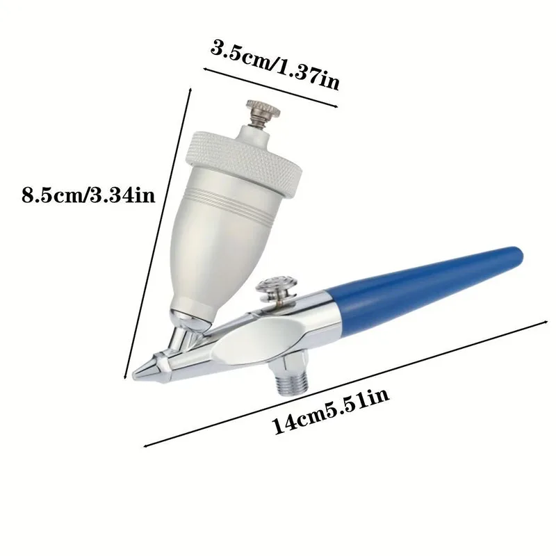 15cc Air Sand Blaster Gun Kit 0.5mm Nozzle Pneumatic Sandblasting Airbrush Abrasive Tool for Metal Surface Polishing Cleaning