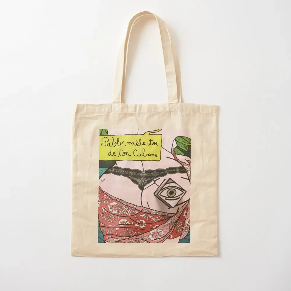 

Pablo, get involved in your cubism Tote Bag Canvas bag ecological bags Fabric bag