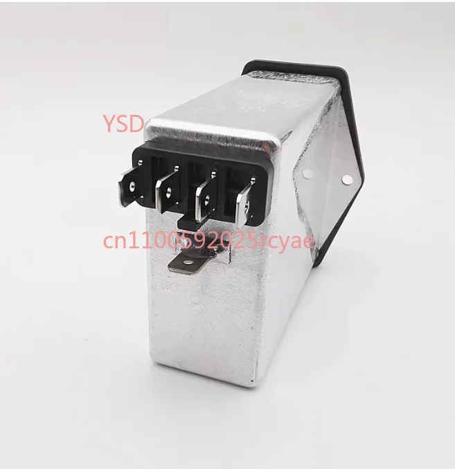 Power Supply Input Filter Socket (Model FN393-6-05-116A, Panel Mount, Universal Electrical Filter Accessory)