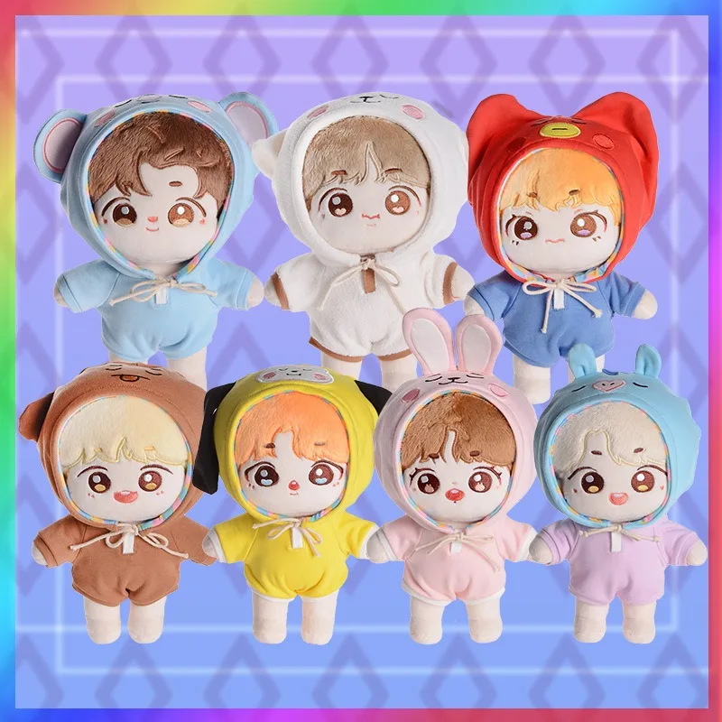 

New 22cm BTS Doll Doll with Clothes, Park Jimin, Kim Taehyung, Min Yoongi, Jungkook, Kim Namjoon Doll Set, Girl Gift