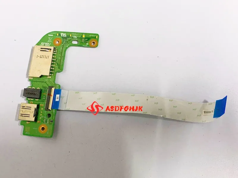 

For Asus X555 X555L X555LD X555LD_IO X555D X555DG X555QG X555Q USB AUDIO CARD READER BOARD WITH CABLE