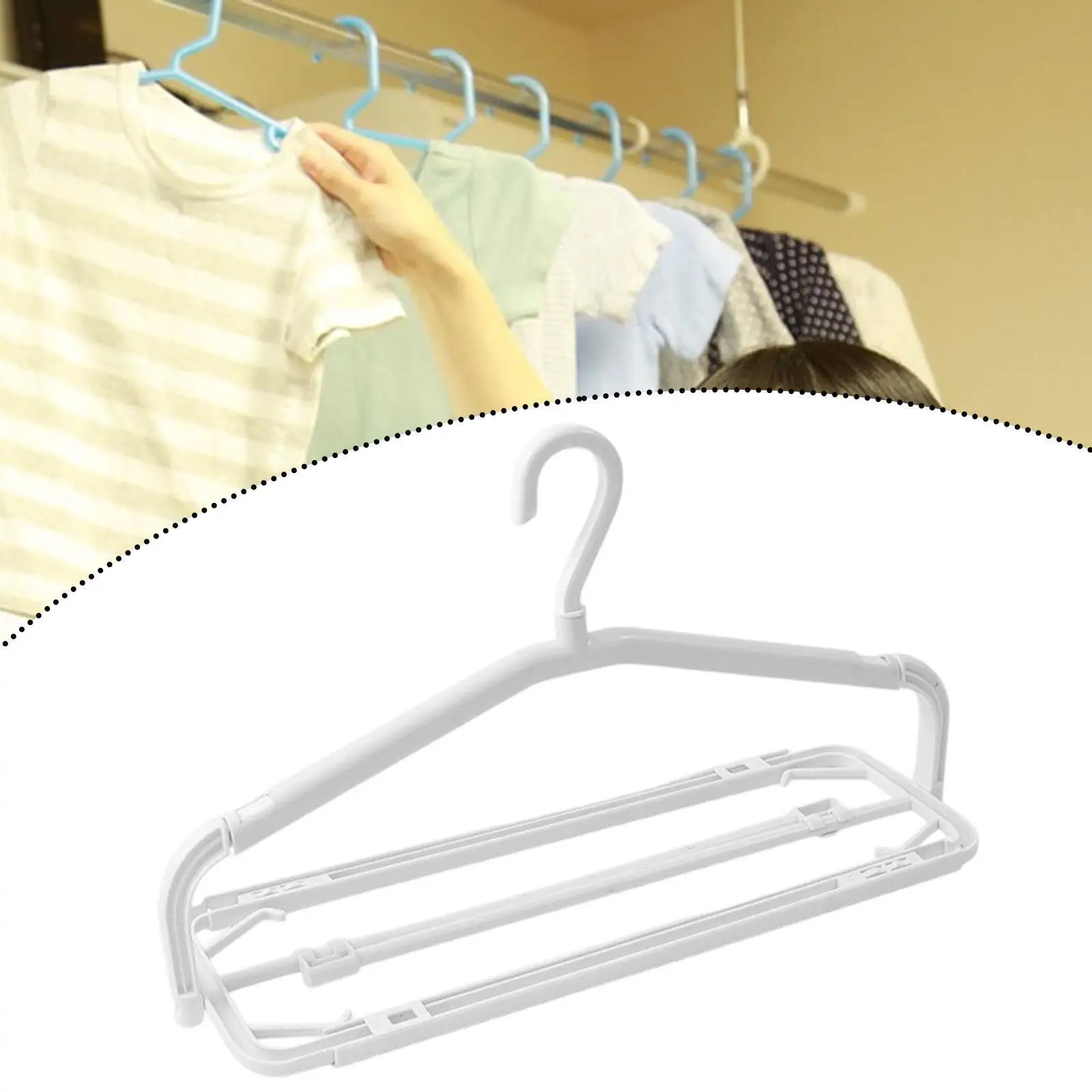 

Foldable Travel Hanger Portable Clothes Hanger for Tie Skirts Small Sheets