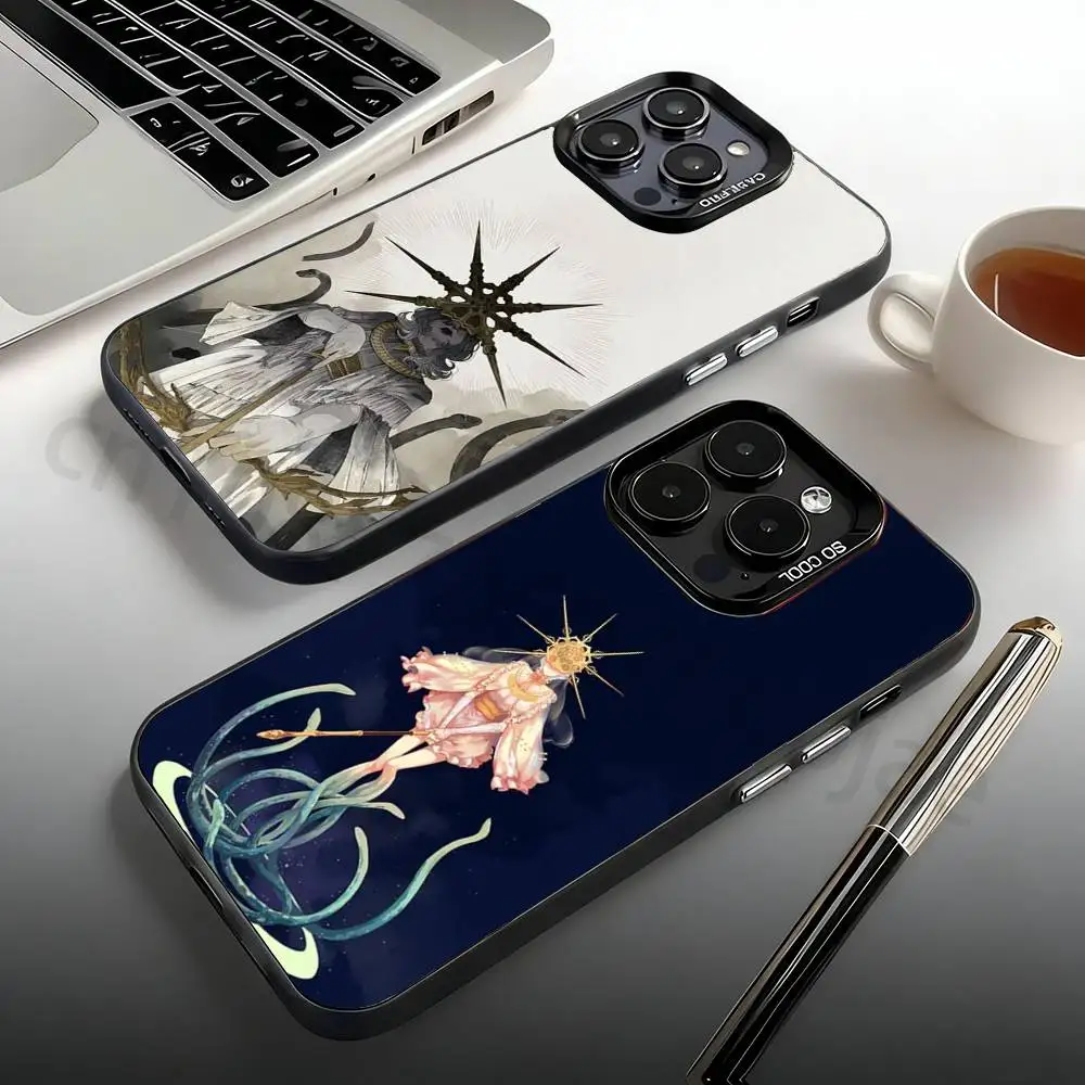 

Dark Sun Gwyndolin Phone Case For iPhone 17,16,15,14,13,12,11,Pro,Max,Plus,Mini Candy Matte Shockproof Cover