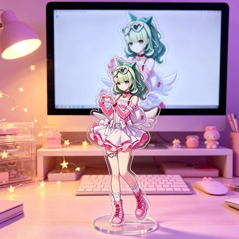 Zenless Zone Zero Game Peripheral Acrylic Standee Anime Tabletop Aria Nangong Yu Sunna Figurines Angel Trio Decoration Miniature
