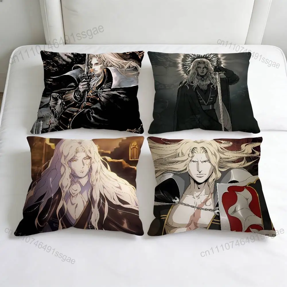 

Game C-Castlevania Alucard Decorative Square Pillow Cover Soft & Comfortable Pillow Case Sofa Bed Home Decoration