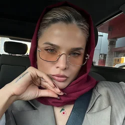 Anti-Ultraviolet Metal Square Sunglasses Small Frame Unisex Driving Glasses Casual Street Wear Accessory for Men And Women
