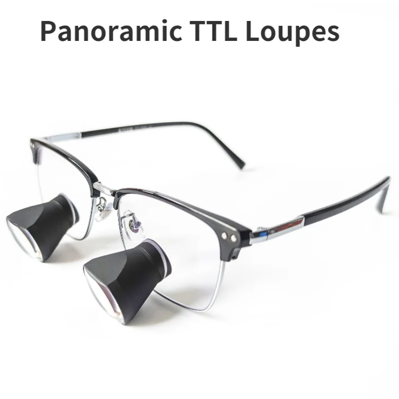 Panoramic TTL Dental Loupes Medical Surgical Magnifier Lupa PD Customized Surgery Binocular Odontological Magnifying Glasses