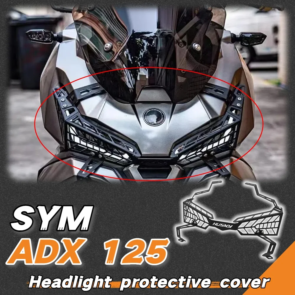 For SYM ADX 125 125ADX ADX125 Motorcycle Accessories Headlight Protector Lamp Cover Headlight Protector Suitable for SYM ADX 125