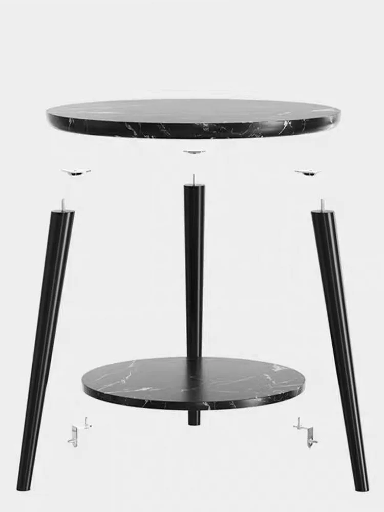 طاولة قهوة، طراز رخامي، بسيط، مستدير، خشب، غرفة المعيشة