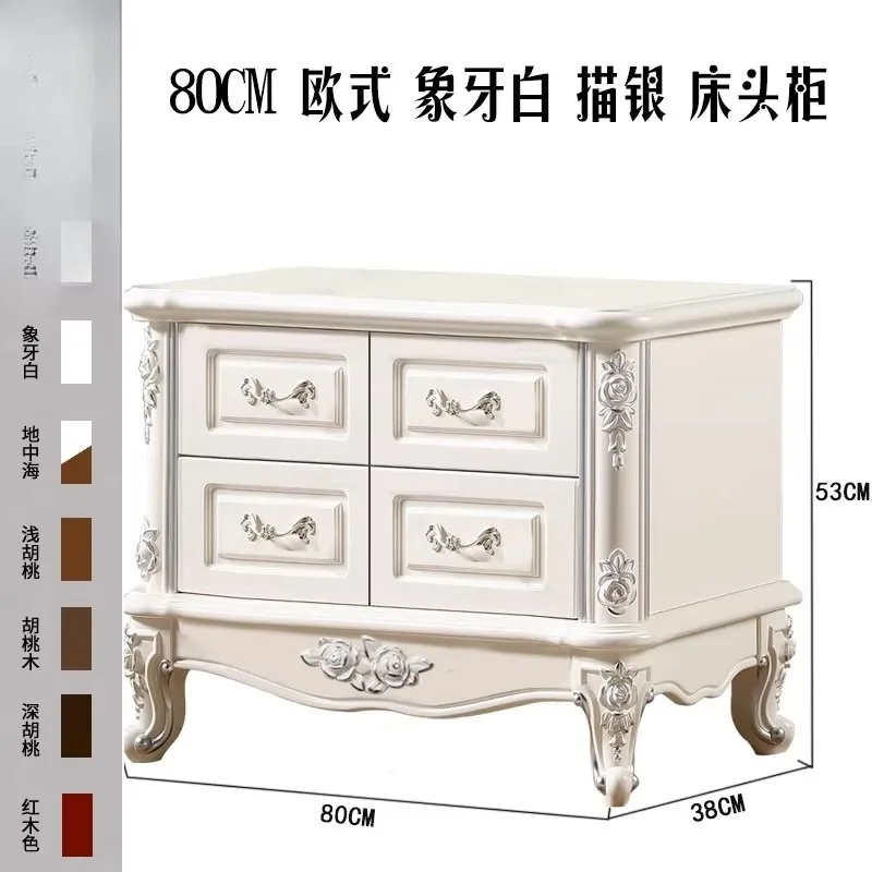 GZ-8 Pure All-Wood Bedroom Bedside Cabinet home decoration accessories