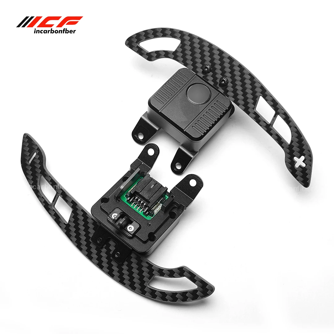 

ICF Carbon Fiber Magnetic Steering Wheel Paddle Shifters For Cadilac CT4 CT5 Escalade V XT4 Magnetic Attraction Function
