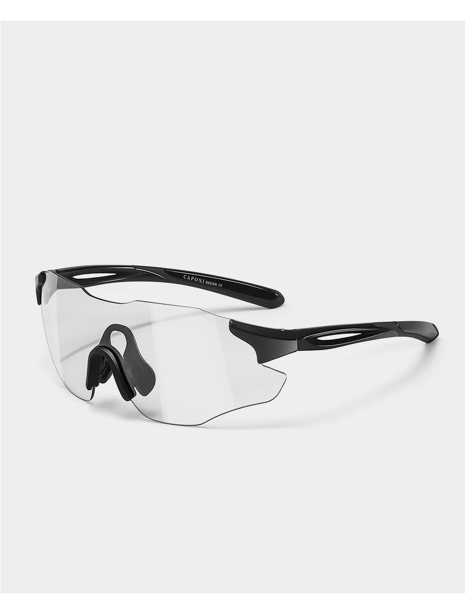Caponi Verfärbungs-Sportsonnenbrille für Männer und Frauen, Fahrrad-, Fahr- und Angelbrille, 100% UV-Schutz, TR90-Rahmen – Detail 21